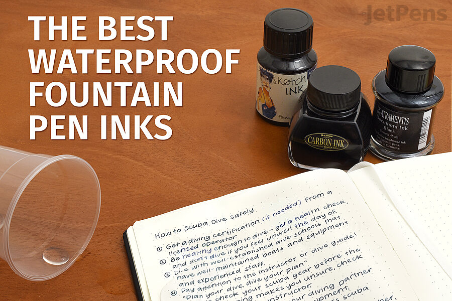 Waterproof Fountain Pen Inks