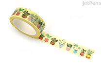 Girl of All Work Washi Tape - House Plants - 15 mm x 10 m - GIRL OF ALL WORK GWT066 