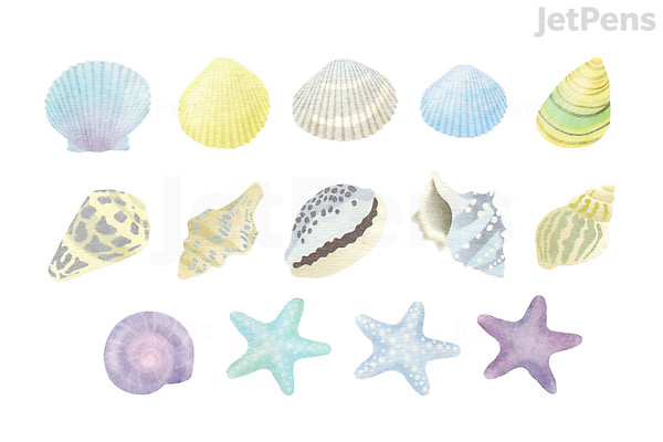 Bande Washi Tape Sticker Roll - Seashell | JetPens