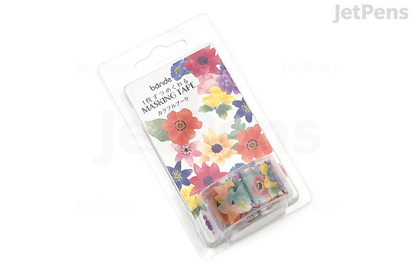 Bande Washi Tape Sticker Roll - Colorful Bouquet | JetPens