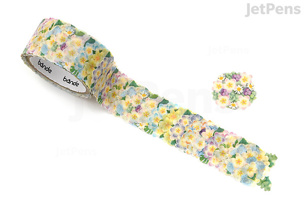 Bande Washi Tape Sticker Roll - Plumeria Bouquet | JetPens