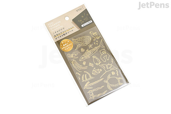 Sea Creatures | Gold Foil Transfer Stickers Sea Creatures | Gold Foil Transfer Stickers