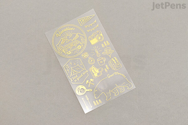 Outdoor Activities | Gold Foil Transfer Stickers Outdoor Activities | Gold Foil Transfer Stickers