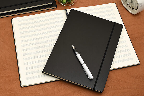 Leuchtturm1917 Hardcover Notebook - Master Slim (A4+) - Black - Ruled - LEUCHTTURM1917 334917