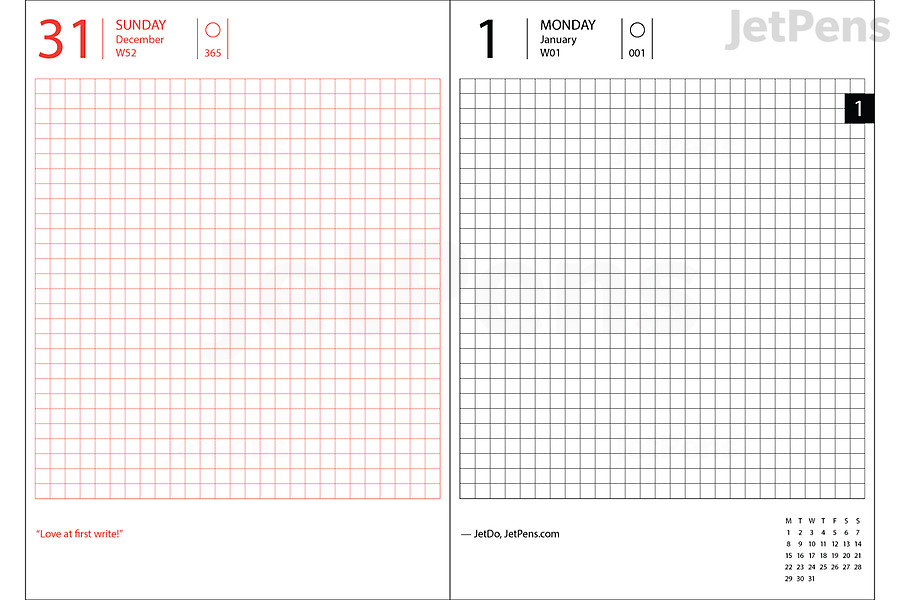 Hobonichi Techo Planner Format