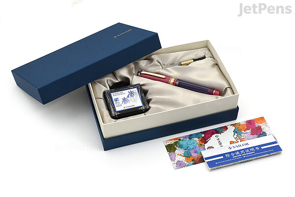 Sailor Pro Gear Slim Manyo Fountain Pen - Rabbit Ear Iris (Special Edition) Fine