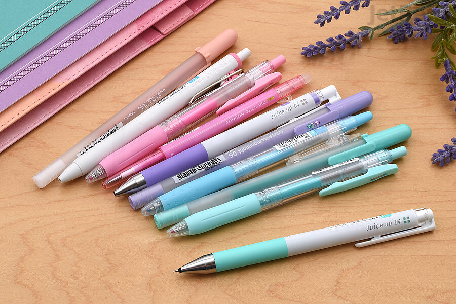 The Pastel Gel Pen Sampler includes pens for writing and art.