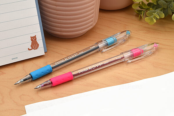 R.S.V.P. Ballpoint Pen, Stick, Medium 1 mm, Violet Ink, Clear