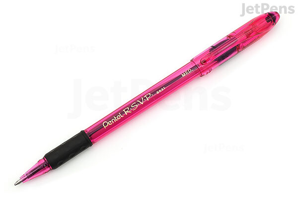 JetPens.com - Pentel RSVP Ballpoint Pen - 0.7 mm - Pink