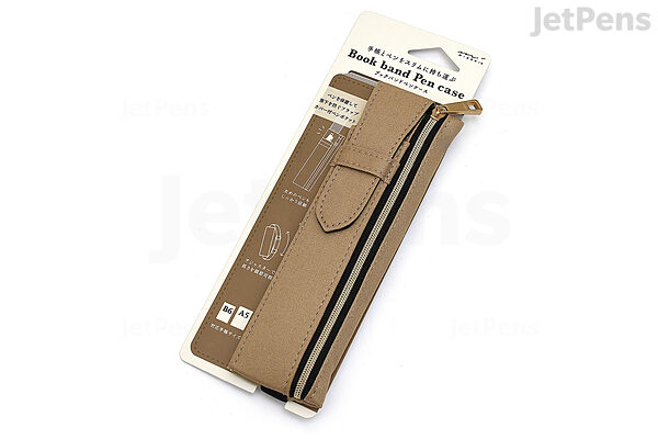 Midori Book Band Pen Case B6 - A5 - Beige