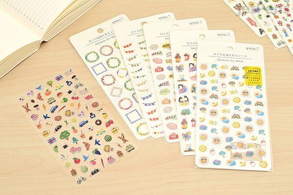Midori Daily Stickers for Diary - Motif