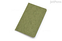 Clairefontaine Basics Life Unplugged Staplebound Notebook - 3.5" x 5.5" - Green - CLAIREFONTAINE 734163
