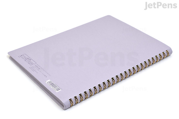 Color Coding Soft Ring Notebook Midori Soft Color Ring Notebook - A5 - Dot Grid - Purple | JetPens