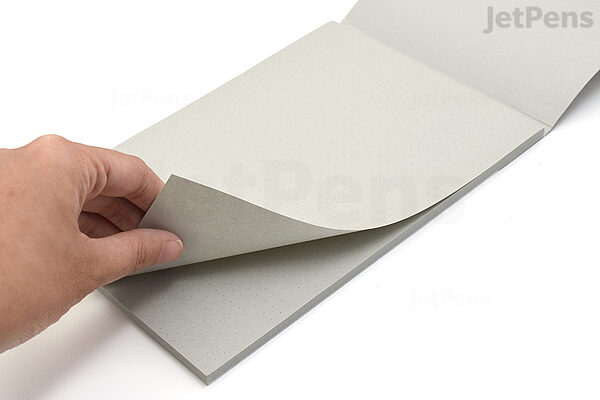 Midori Soft Color Paper Pad - A5 - Dot Grid - Gray | JetPens