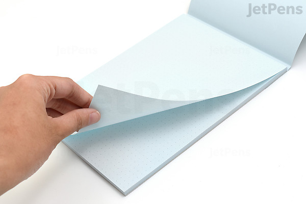 Midori Soft Color Paper Pad - A5 - Dot Grid - Blue | JetPens