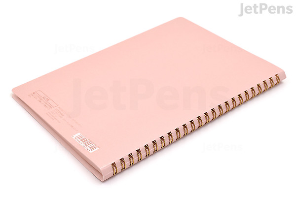 Color Coding Soft Ring Notebook Midori Soft Color Ring Notebook - A5 - Dot Grid - Pink | JetPens
