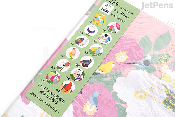 Midori Pocket Diary 2024 - Birds – Jenni Bick Custom Journals