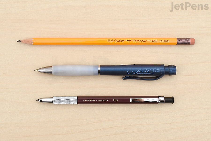 Pencil leads are housed in a variety of ways.