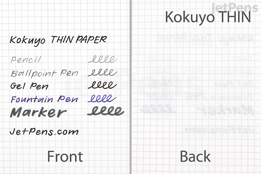 Kokuyo THIN PAPER is just 52 gsm, so it keeps the planner lightweight.