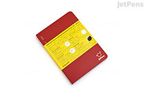 JetPens x Stalogy Editor's Series 365Days Notebook - A6 - Grid - Red - JETPENS STALOGY S4112