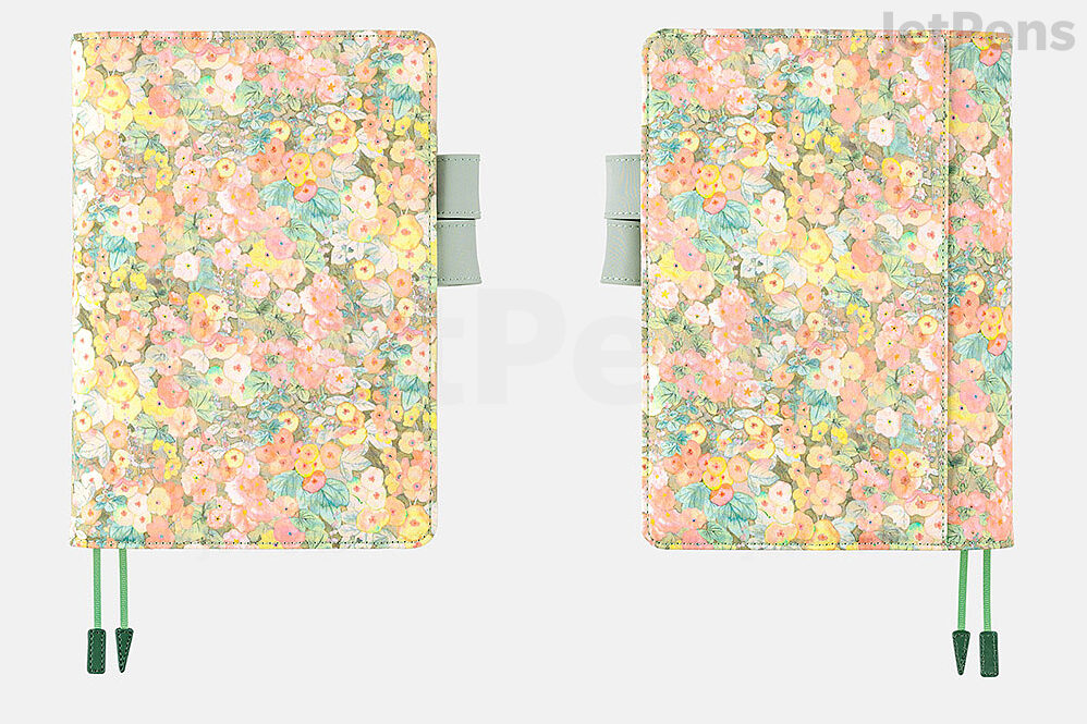 Floral Burst  2024 Hobonichi Year At A Glance Kit - Half Page Cover