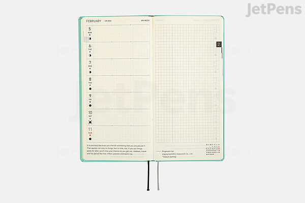 2024 Minimalist Weekly Planner With a Clear Cover Hobonichi Weeks