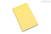 Kokuyo Jibun Techo Diary Standard Cover - A5 Slim - Yellow - 2024 Jan Start - KOKUYO JCD1Y-24