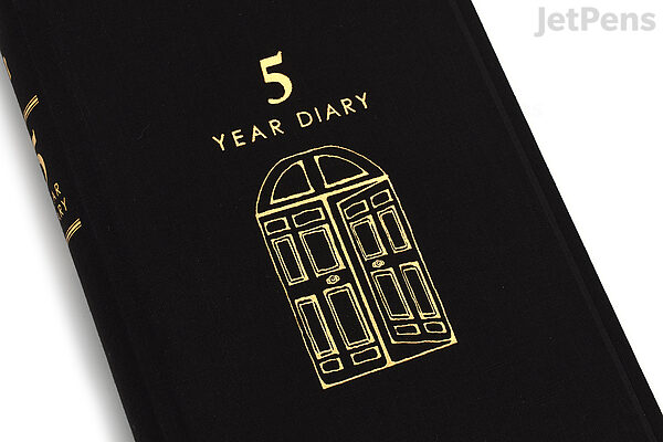 Midori 5 Years Diary - Door - Black - Galen Leather