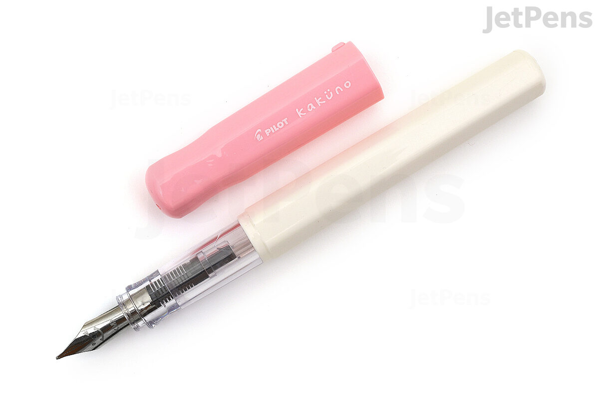 Pilot Kakuno Fountain Pen - Soft Pink - Fine Nib