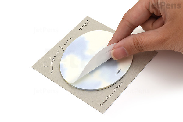 Translucent Rolled Note Midori Translucent Sticky Notes - Blue Sky | JetPens