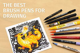 Zebra Disposable Brush Pens - 3 Pen Bundle