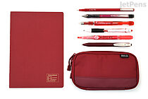 Lihit Lab SMART FIT ACTACT Compact Pen Case [A-7687-3] Red