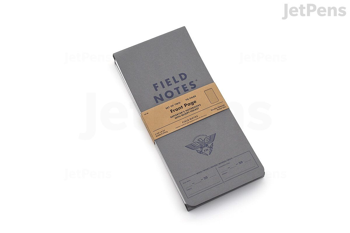 Field Notes Reporter's Notebooks, College Ruled, 2-Pack, 70 Page Memo Book