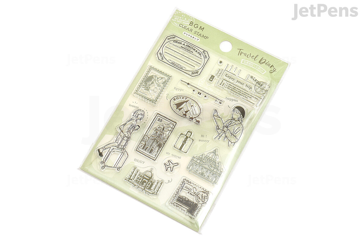22 Pieces Acrylic Stamp Blocks Tools Set Include 6 Stamp Blocks Acrylic  Stamping Clear Block, 4 Transparent Silicone Clear Stamps Seal, 12 Craft  Ink