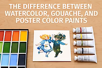The Difference Between Watercolor, Gouache, and Poster Color Paints The Difference Between Watercolor, Gouache, and Poster Color Paints