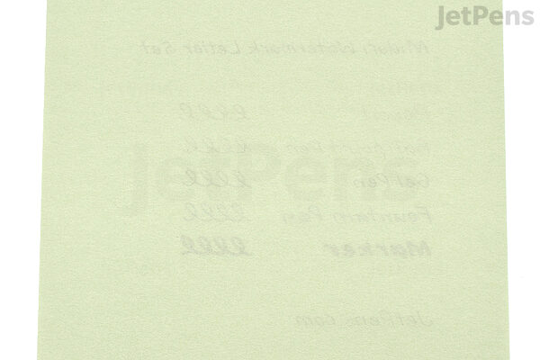 Green Rabbit Watermark Letter Set Green Rabbit Watermark Letter Set
