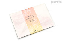 Midori Watermark Envelopes - Western No. 2 - Flowers - Pack of 6 - MIDORI 20578006 Midori Watermark Envelopes - Western No. 2 - Flowers - Pack of 6 - MIDORI 20578006