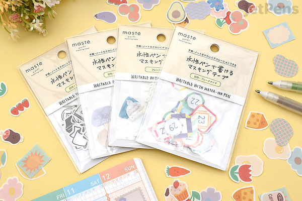 Mark's Masté Writable Flake Stickers - Date - Hand Drawing | JetPens