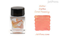 Sailor Dipton Coral Humming Shimmer Dip Pen Ink - 20 ml Bottle - SAILOR 13-1700-201 Sailor Dipton Coral Humming Shimmer Dip Pen Ink - 20 ml Bottle - SAILOR 13-1700-201