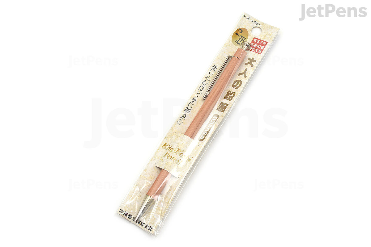 Kitaboshi 2.0mm Mechanical Pencil, Wooden Barrel, With Lead