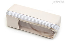 Kamio Japan Motion Turn Open Pen Case - Ivory - KAMIO JAPAN 210078 Kamio Japan Motion Turn Open Pen Case - Ivory - KAMIO JAPAN 210078