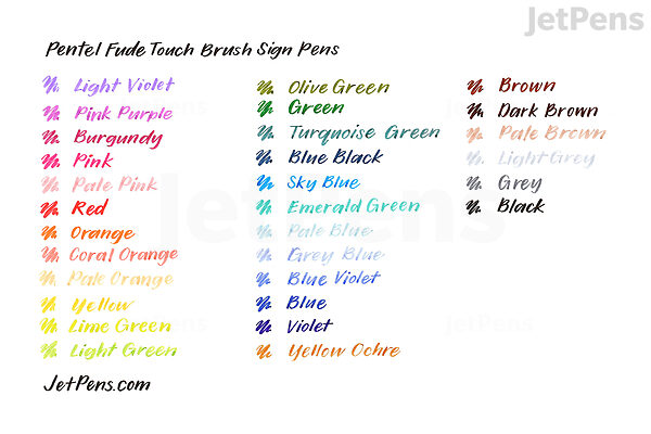 Pentel Fude Touch Brush Sign Pen - Blue Violet