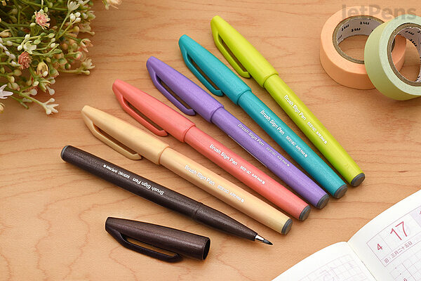 PENTEL Brush Pen Brush Touch Sign Pen 18 Colors Set
