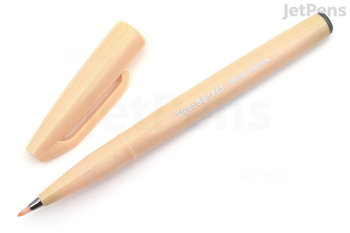  Pentel Fude Touch Brush Sign Pen - 2023 New Colors - 6 Color  Bundle