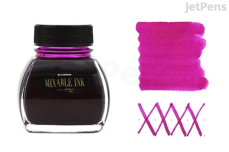 Platinum Mixable Silky Purple is a bright, punchy magenta.