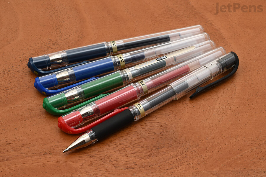 The Uni-ball Signo Broad UM-153 and Impact Gel Pens have broad 1.0 mm tips.
