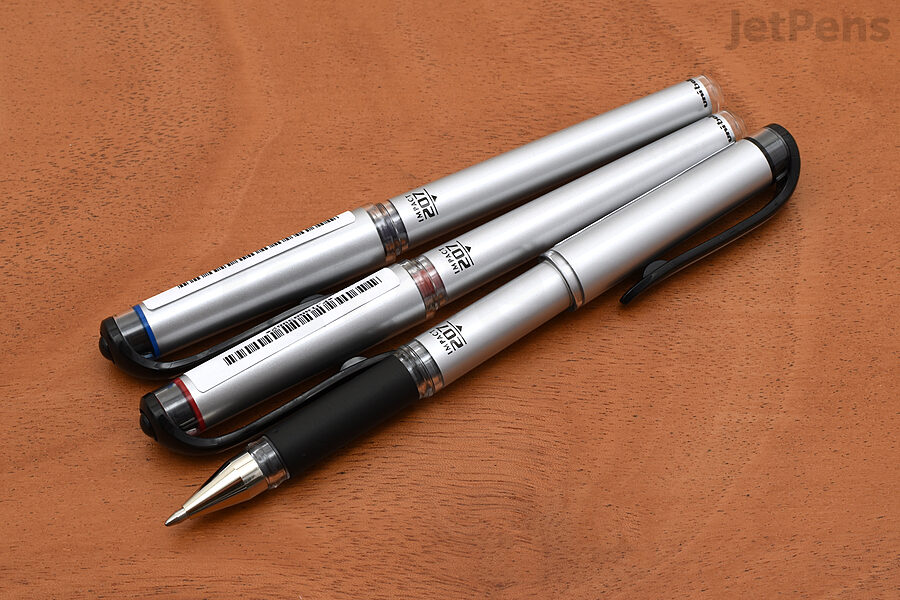 The Uni-ball Signo 207 Impact Gel Pen has a sophisticated appearance and bold tip.