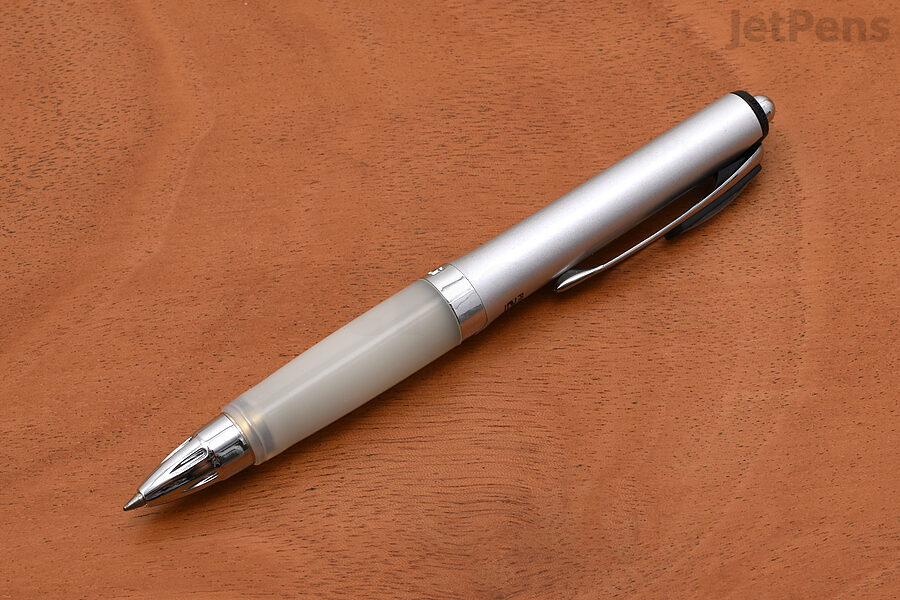 The Uni-ball Signo 207 Premier Gel Pen has an ergonomic and squishy grip.