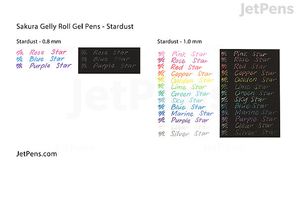37906 Sakura Gelly Roll Stardust Gel Pen, Clear Glitter, 0.5mm, 2 Packs of  2