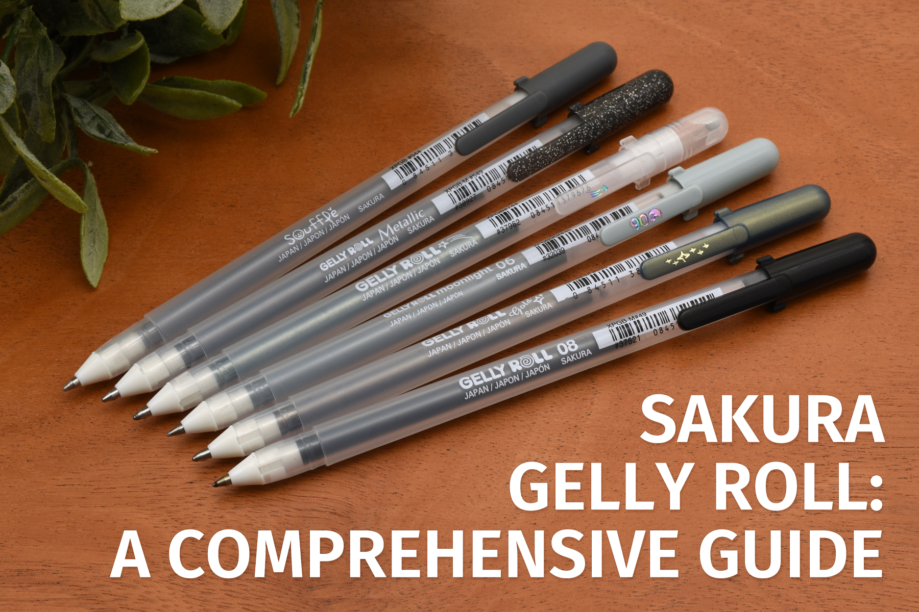 3pcs/Lot Japan Sakura Gelly Roll Gel Ink Pen Set Gold White Silver Metallic  Sketch Highlight